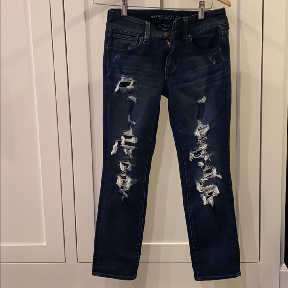 American Eagle Super Stretch Artist Crop Jeans